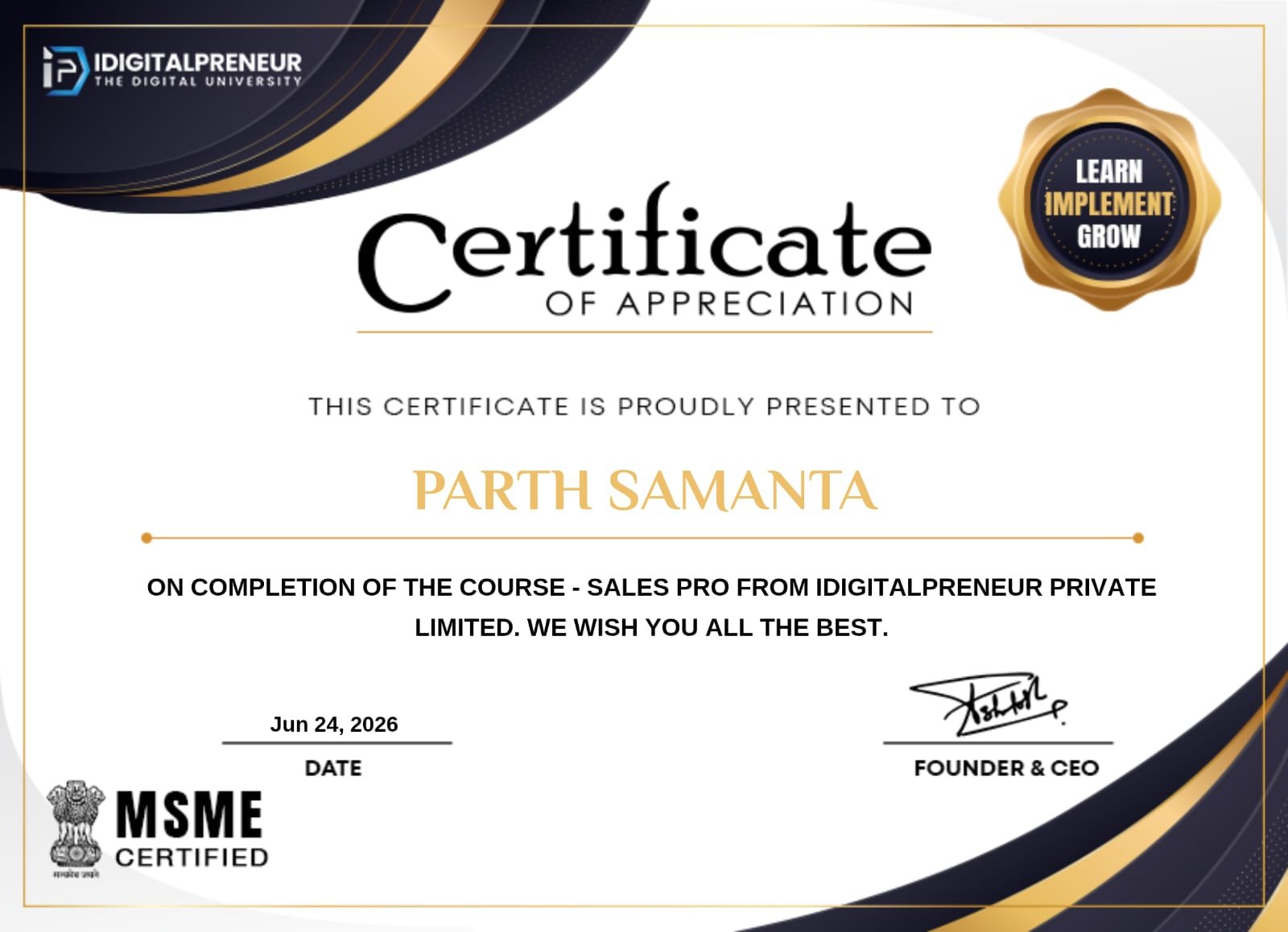 Earning Proof
